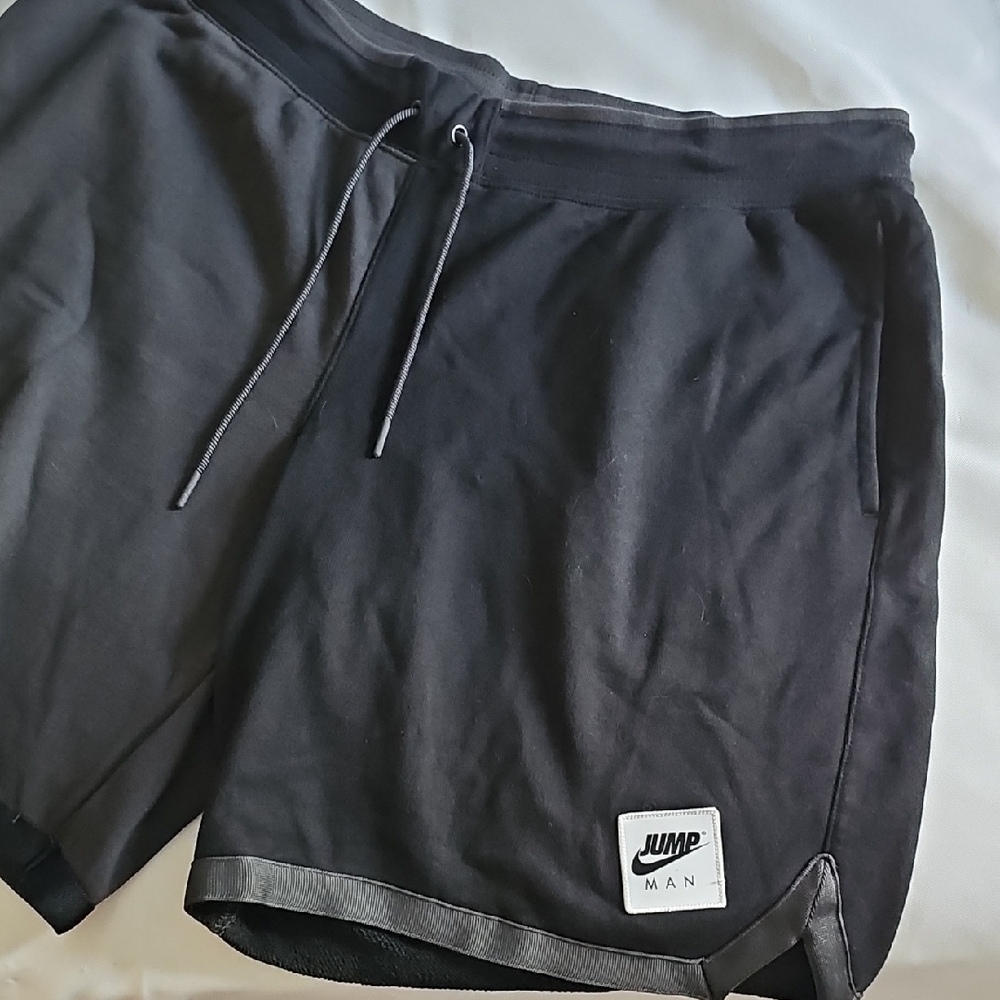 Mens Nike Jordan Jumpman Athletic Shorts Size XL Gray And Black